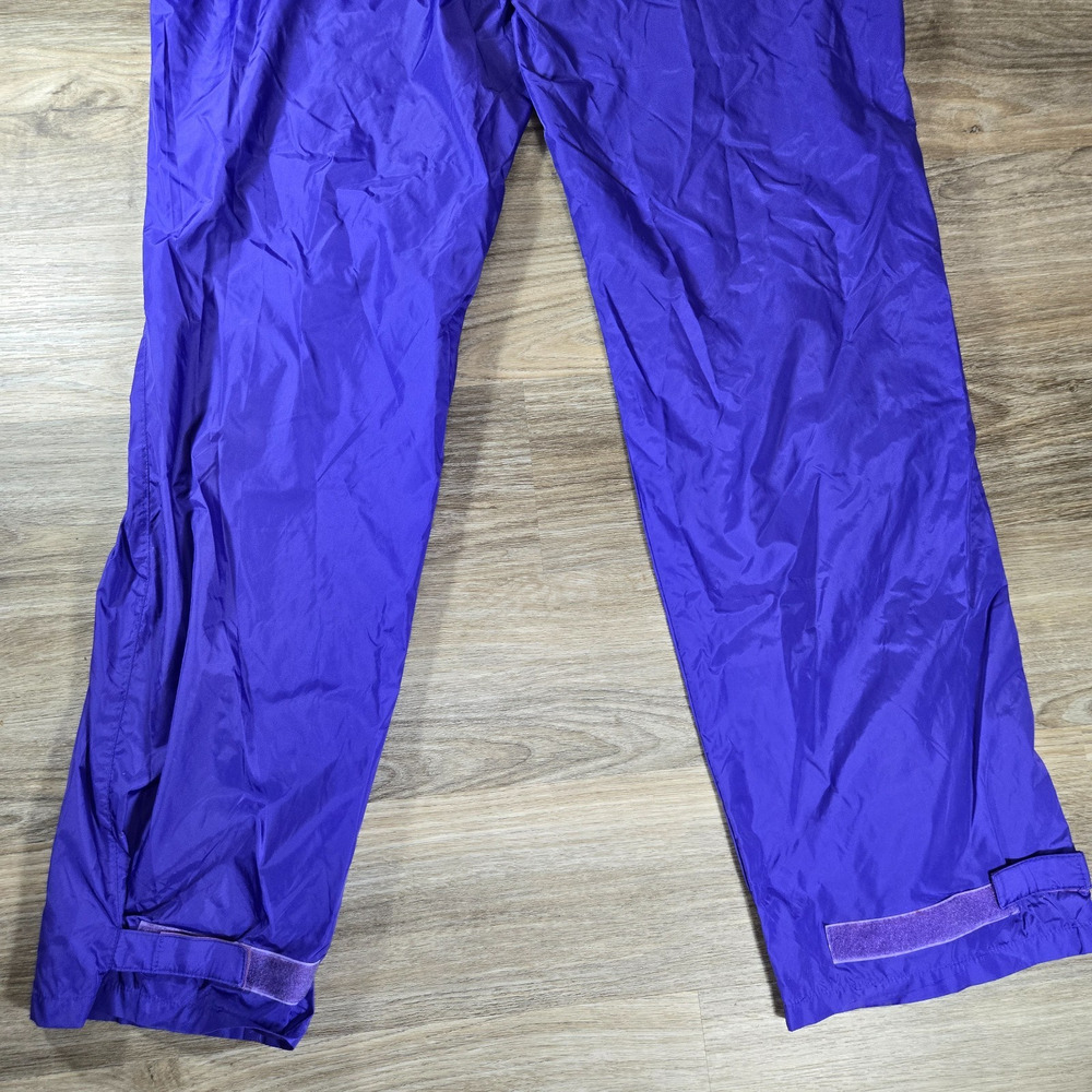 Vintage Woolrich Pack It Rain Pants Womens L Purple Packable Hiking Camping Vtg - Picture 14 of 15
